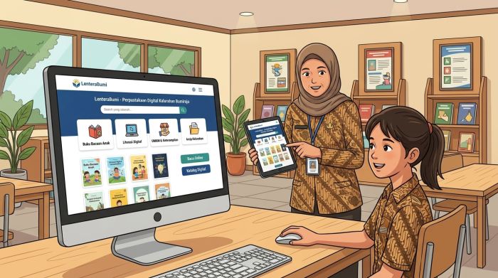 Lentera Bumi: Inovasi Perpustakaan Digital Kelurahan Bumirejo dalam Mendukung Transformasi Pelayanan Publik 01