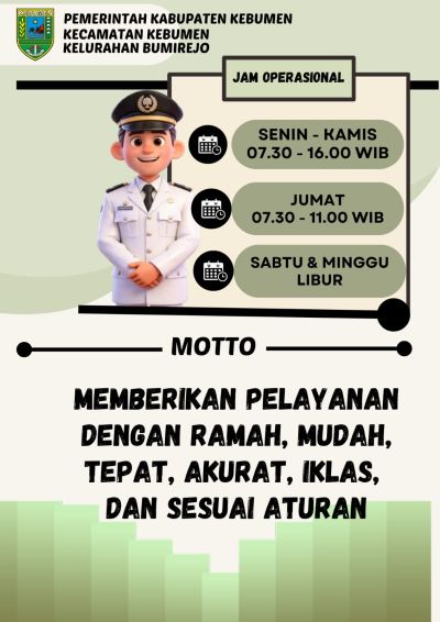 Sosialisasi Standar Pelayanan di Kantor Kelurahan Bumirejo