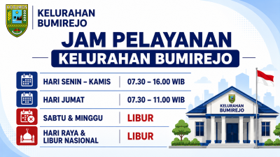 JAM PELAYANAN KELURAHAN BUMIREJO